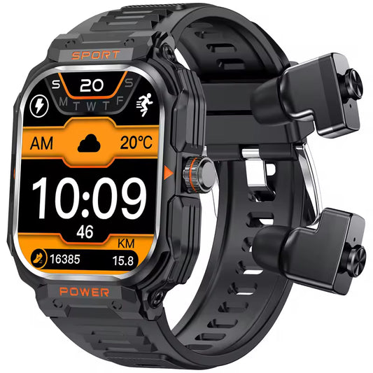 Smartklokke med 2.01” stor skjerm, NFC og Bluetooth-samtaler – for aktive menn