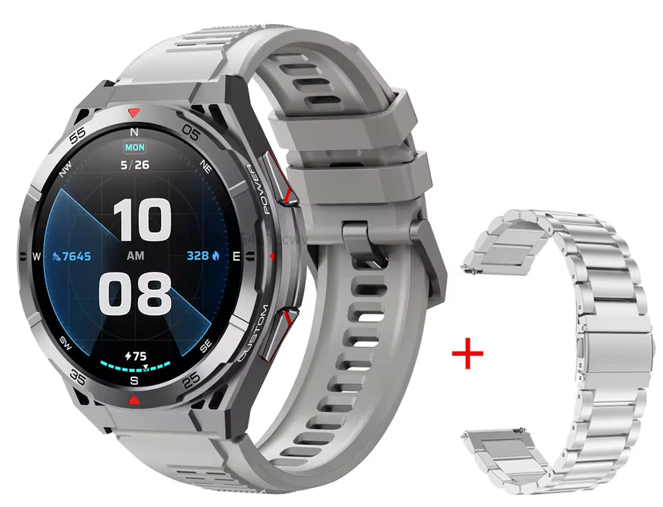 Smartklokke med GPS, AMOLED-skjerm og Bluetooth-samtaler – perfekt for sport og hverdag